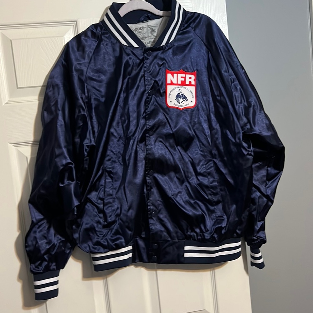 Rodeo Quincy NFR Navy Rodeo Bomber, XL